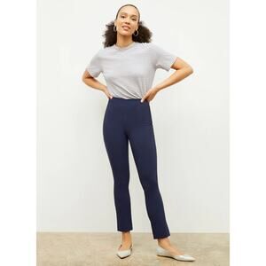 MM Lafleur navy straight The Foster Cigarette Pant - PowerStretch